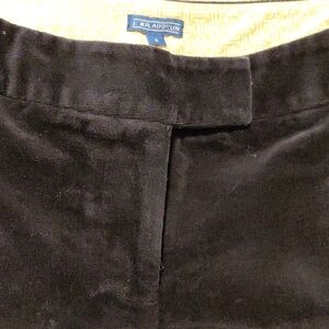 J. McLaughlin Classic Black Velvet Skirt